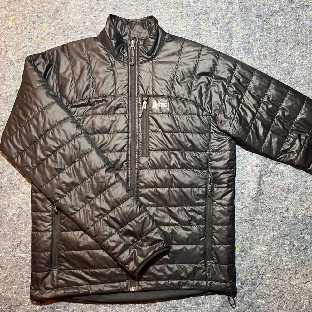 REI Men's Black Puffer Jacket